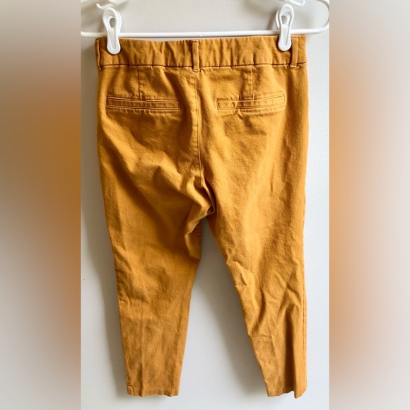Old Navy Pixie Ankle Pants Women’s Size 4 Mustard Yellow Cropped - Picture 5 of 5